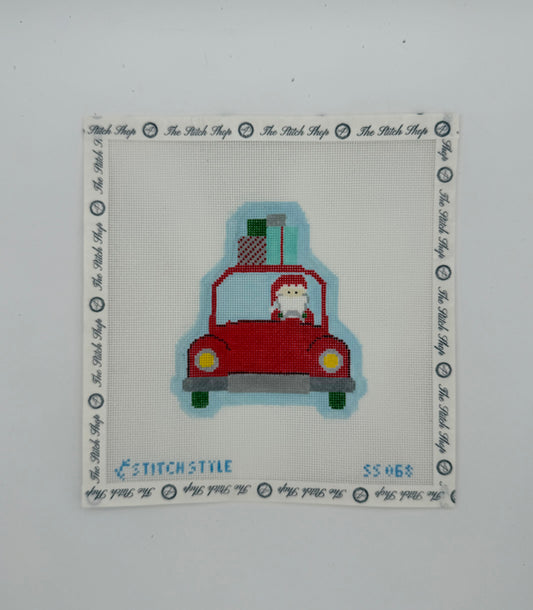 Santa in a Car