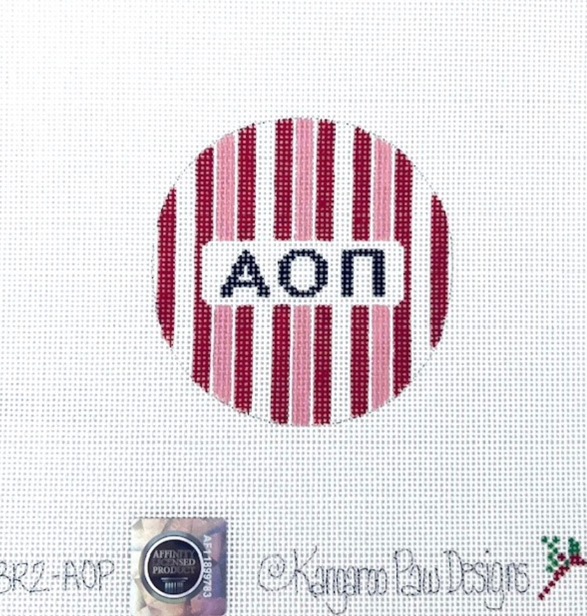 AOPi striped round