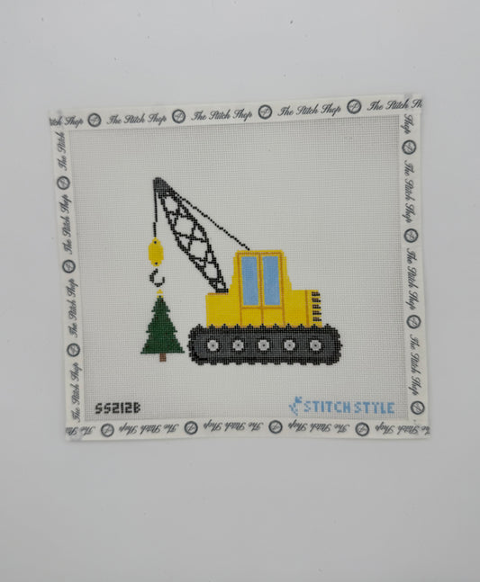 Christmas Crane with Tree