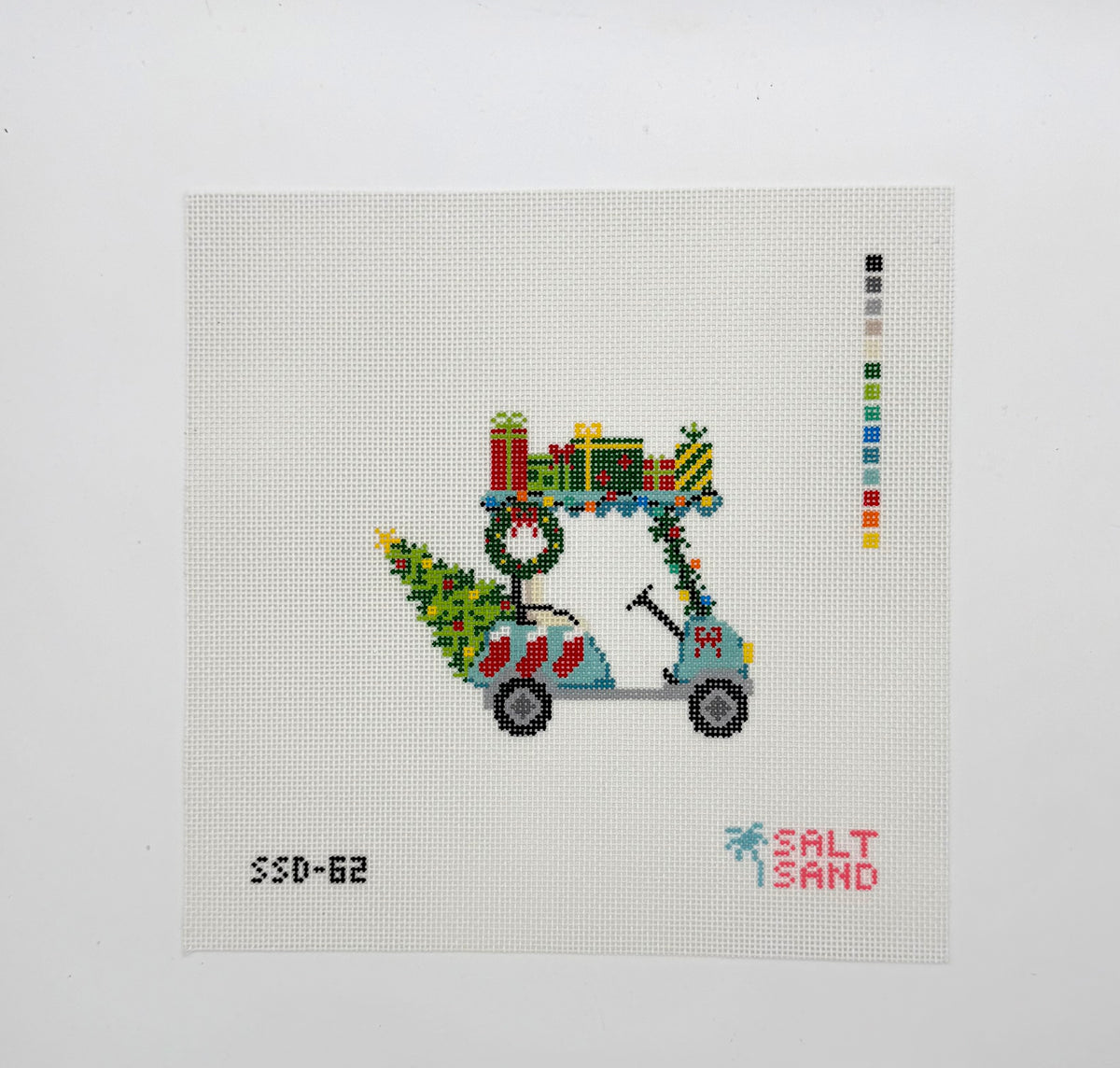 Christmas Golf Cart
