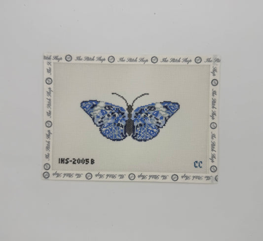 Blue Chinoserie Butterfly Ornament