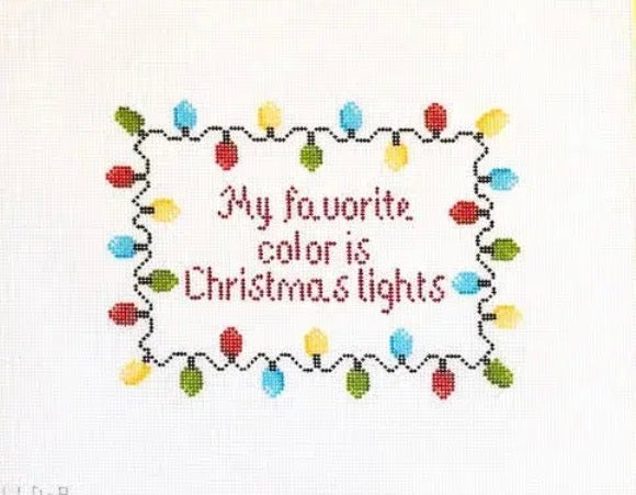 My favorite color is Christmas lights