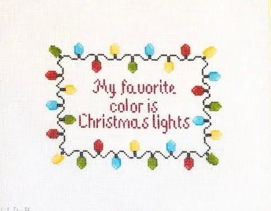 My favorite color is Christmas lights
