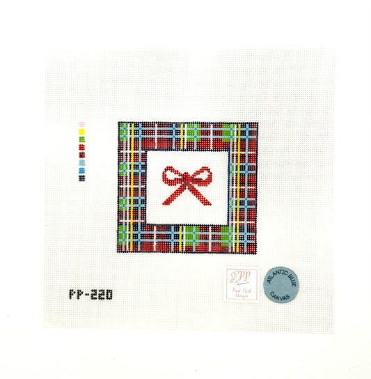 Plaid Square Bow