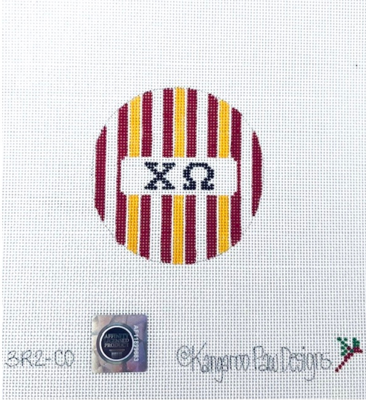 Chi O Striped Round