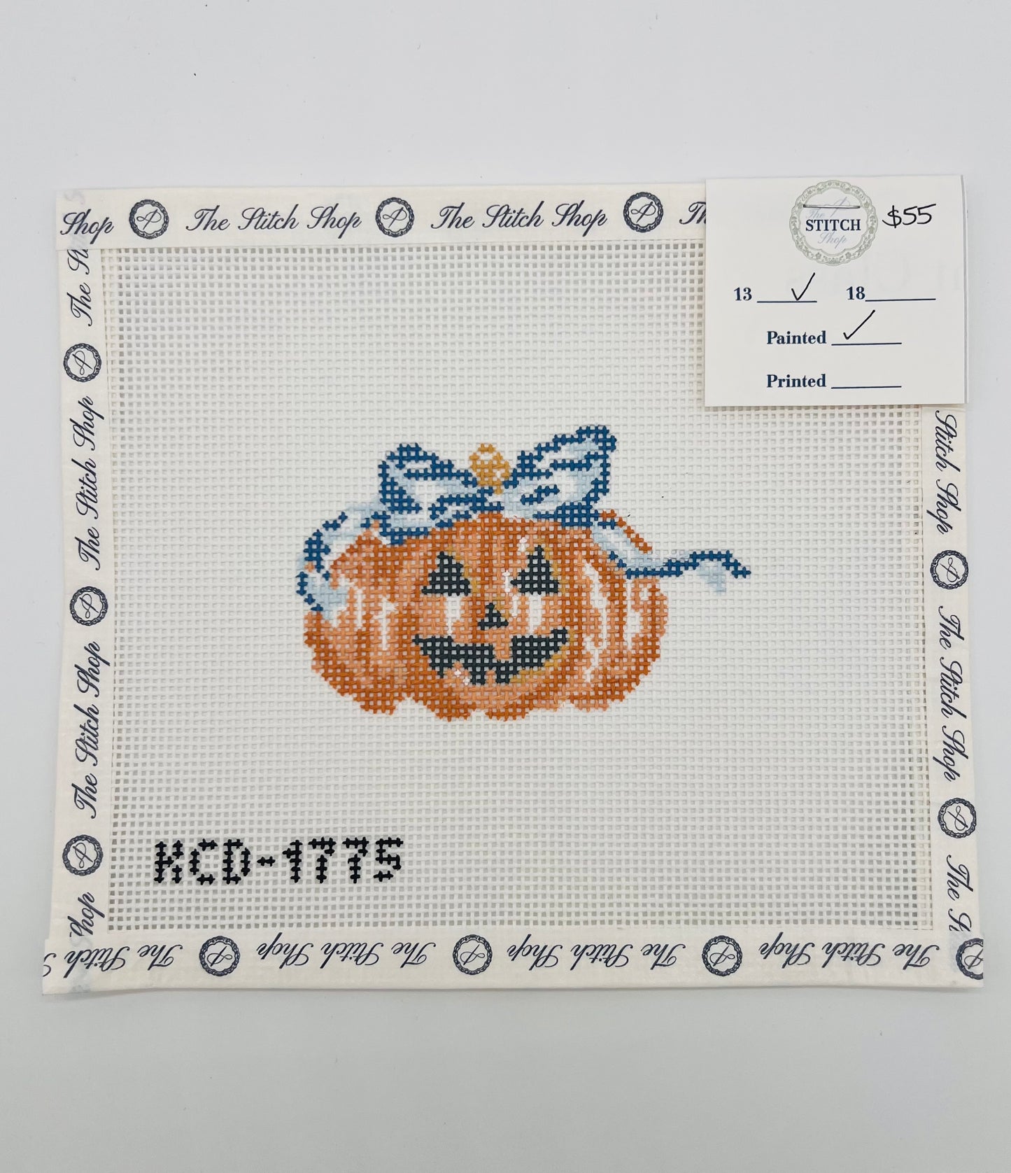 Pumpkin with Blue Bow