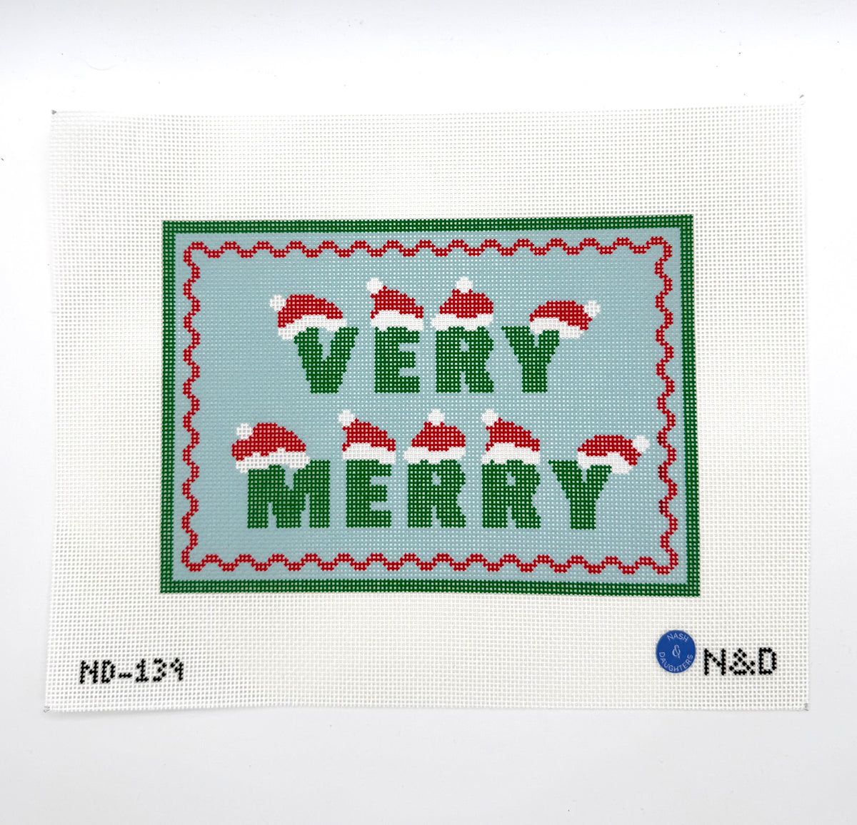Very Merry Hats Needlepoint Canvas