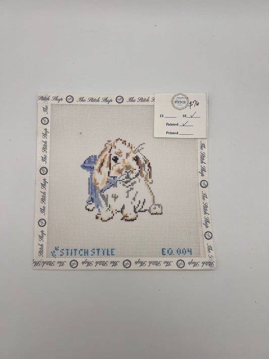 Bunny with Blue Bow
