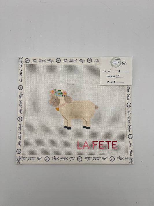 Sheep with Flowers