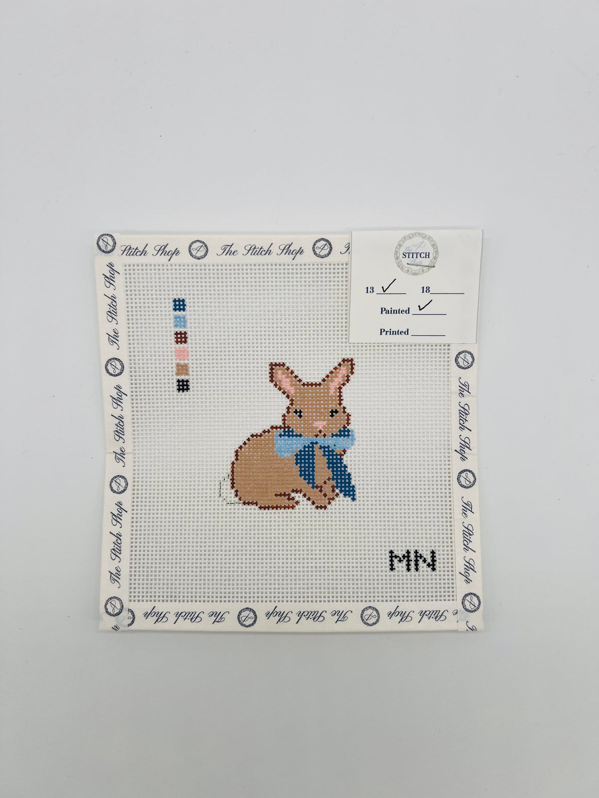 Blue Bow Bunny