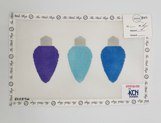 Blue Bulbs Canvas