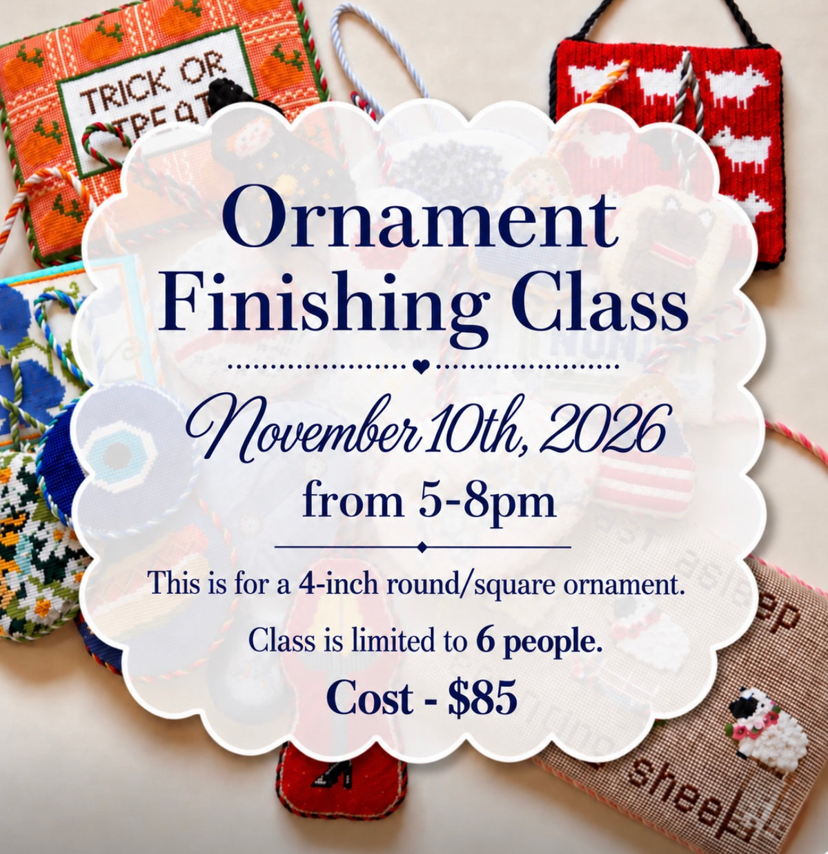 Ornament Finishing Class