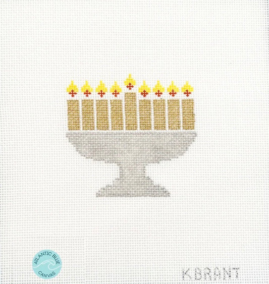Hanukkah Menorah - Gold & Silver