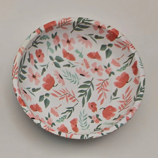 Pink Flowers Magnetic Ort Bowl
